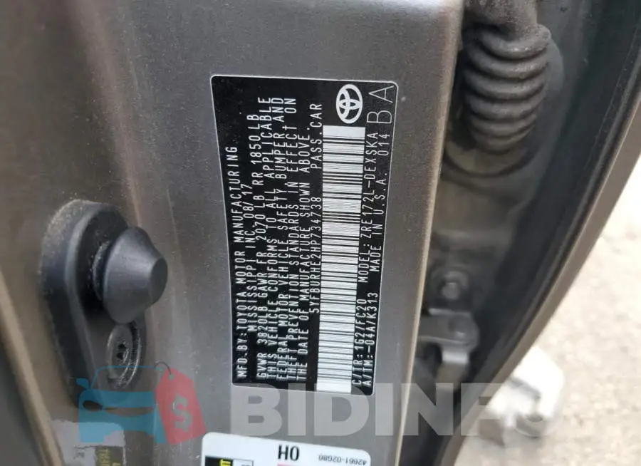 5YFBURHE2HP734738 Photo# 13