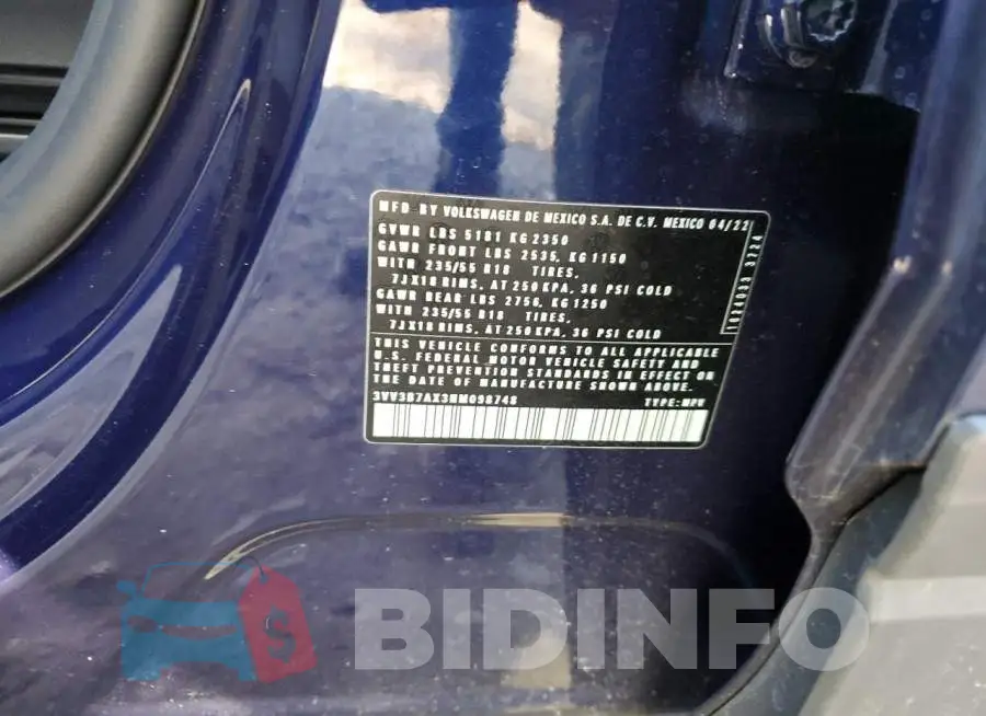 3VV3B7AX3NM098748 Photo# 13