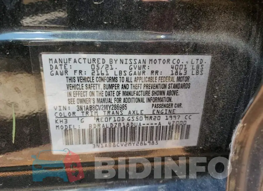 3N1AB8CV2MY286985 Photo# 12