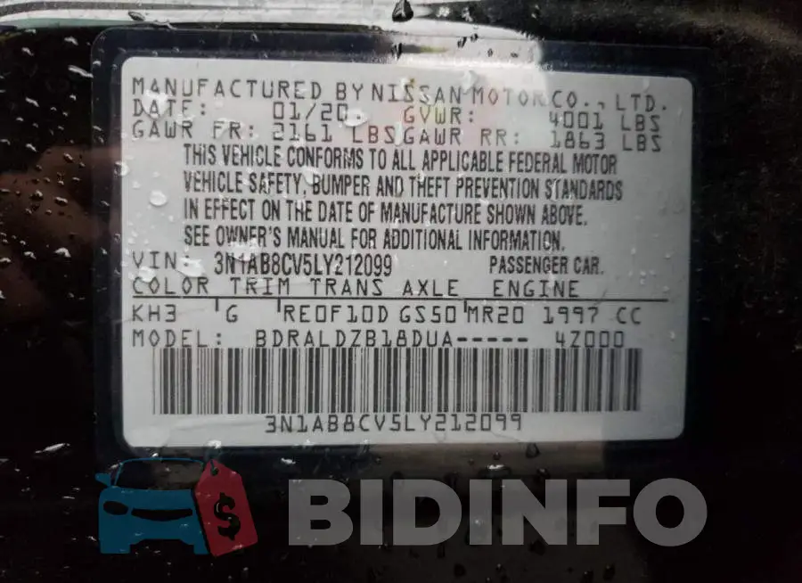 3N1AB8CV5LY212099 Photo# 12