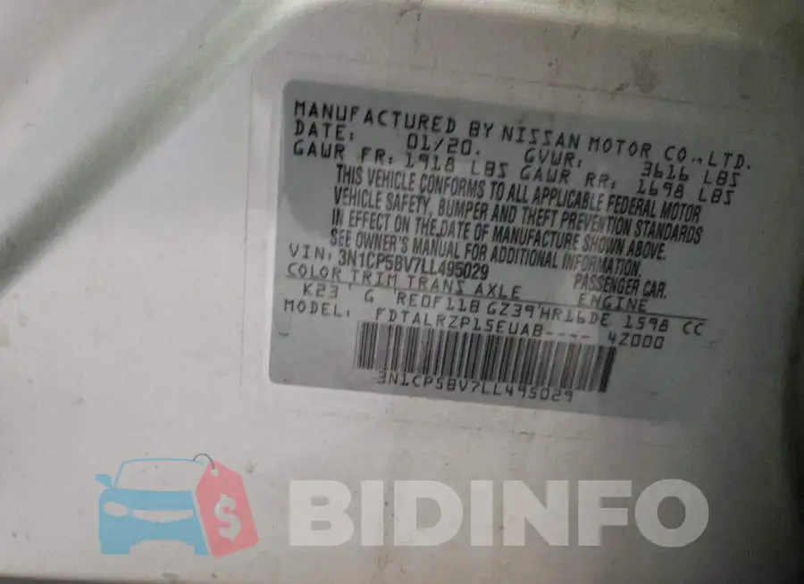 3N1CP5BV7LL495029 Photo# 12