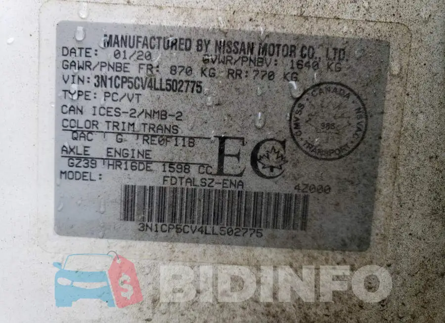 3N1CP5CV4LL502775 Photo# 12