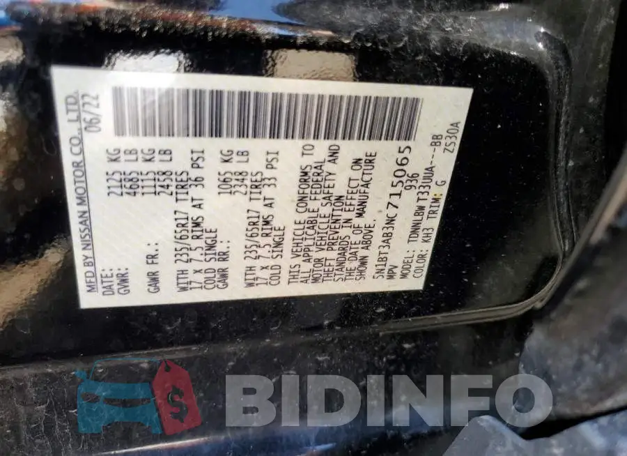 5N1BT3AB3NC715065 Photo# 13
