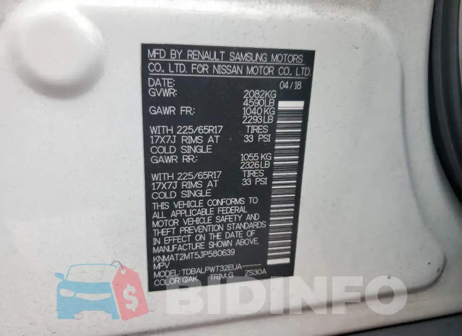 KNMAT2MT5JP580639 Photo# 14