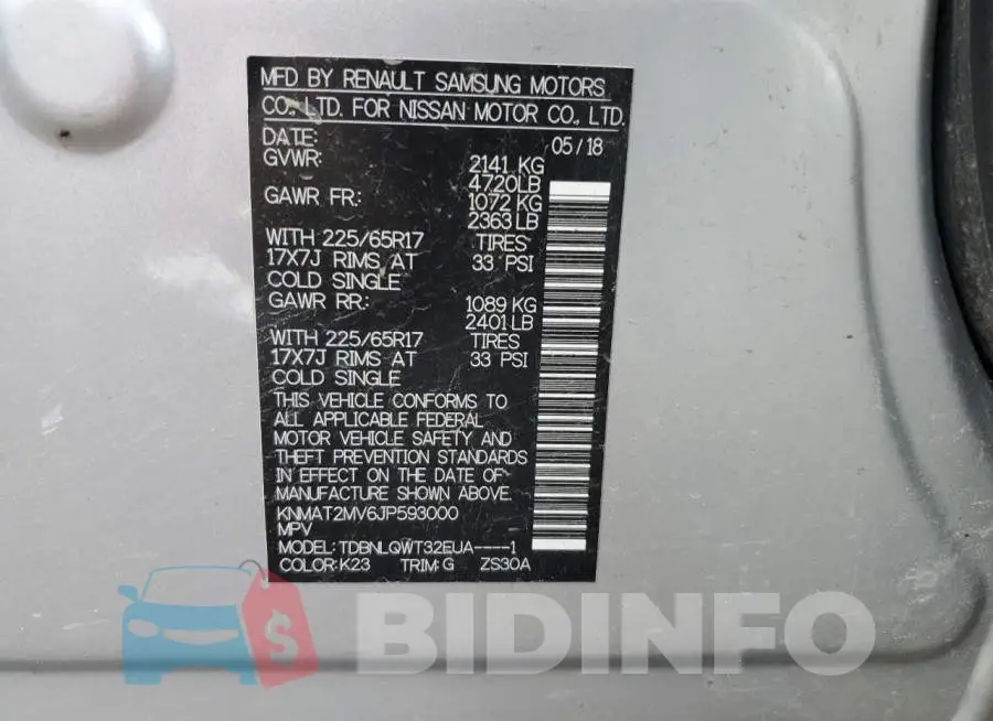 KNMAT2MV6JP593000 Photo# 13