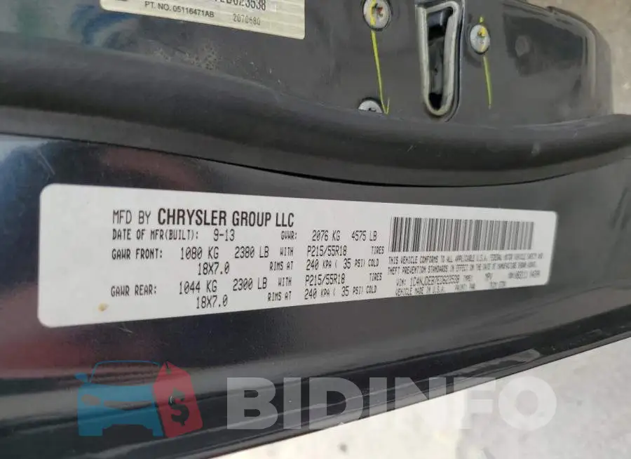 1C4NJDEB7ED623538 Photo# 13