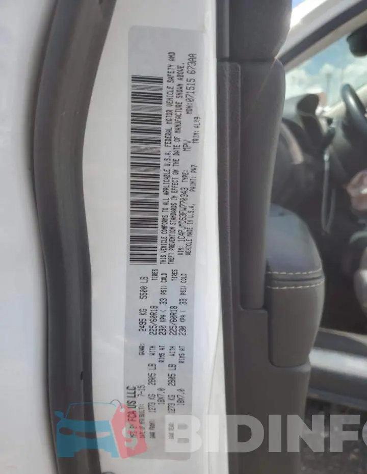 1C4PJMDS3FW770343 Photo# 12