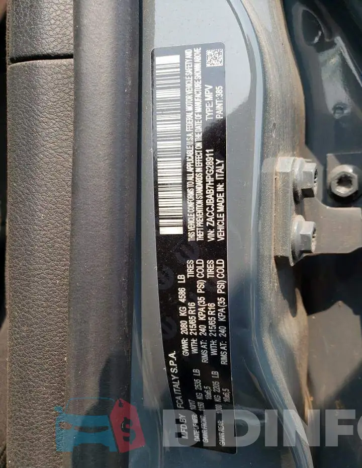 ZACCJBAB7HPG28911 Photo# 14