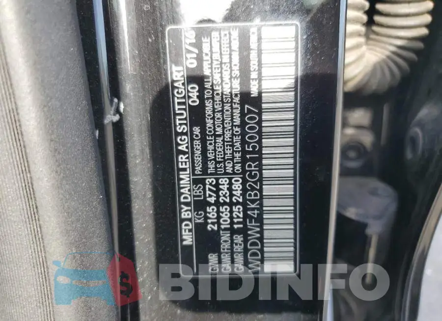 WDDWF4KB2GR150007 Photo# 13