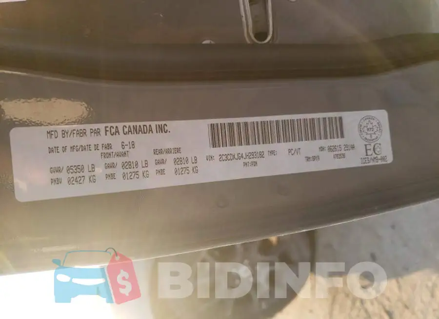 2C3CDXJG4JH293182 Photo# 13