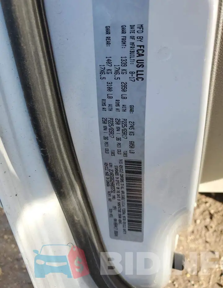 2C4RDGBG2HR855752 Photo# 14