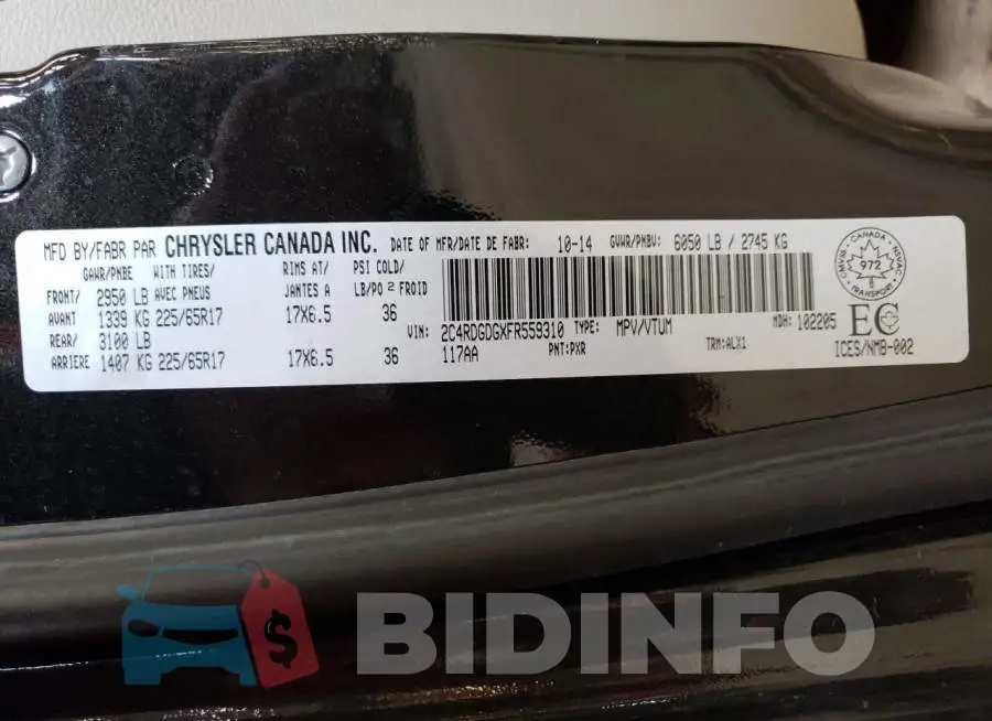 2C4RDGDGXFR559310 Photo# 13