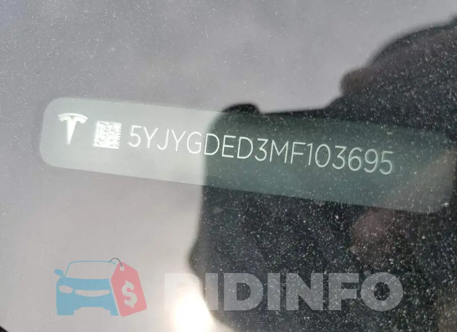 5YJYGDED3MF103695 Photo# 14