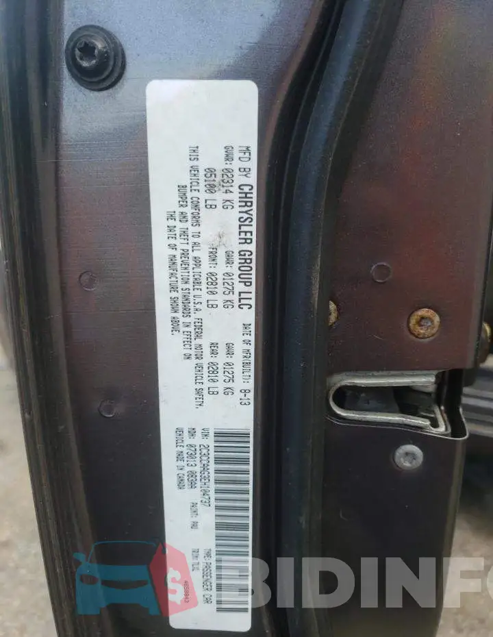 2C3CCAAG3EH104737 Photo# 12