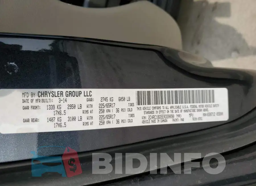 2C4RC1BG5ER339090 Photo# 13
