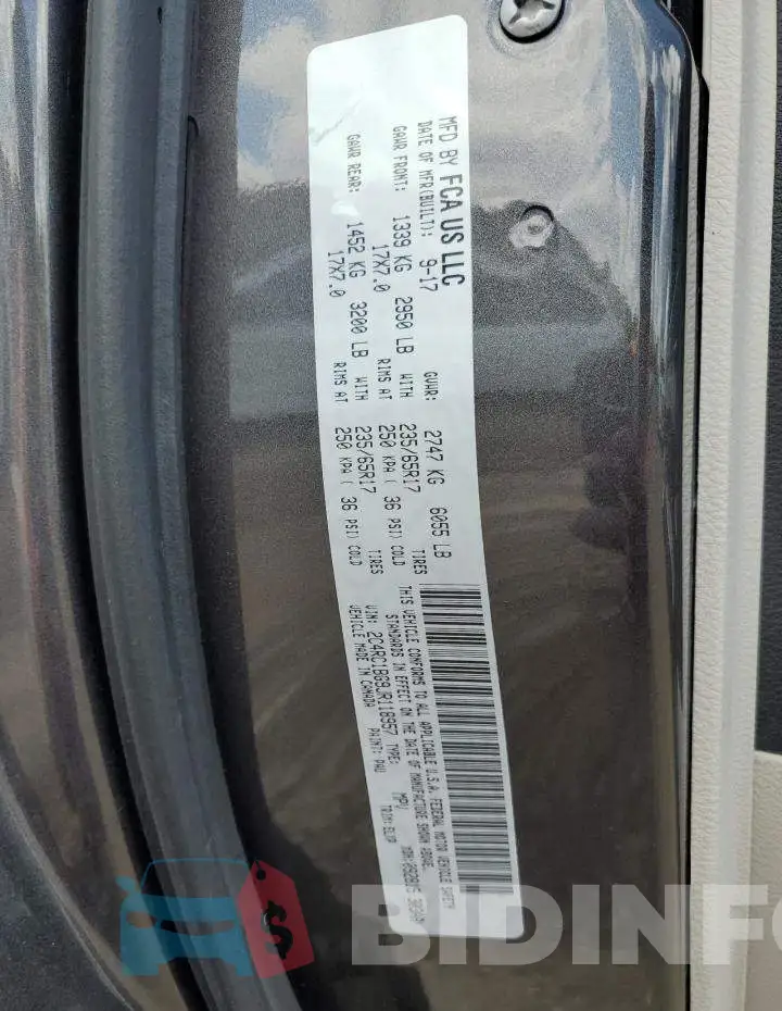 2C4RC1BG9JR118957 Photo# 14