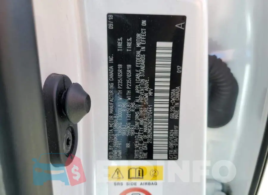 2T2BZMCA2KC170441 Photo# 13