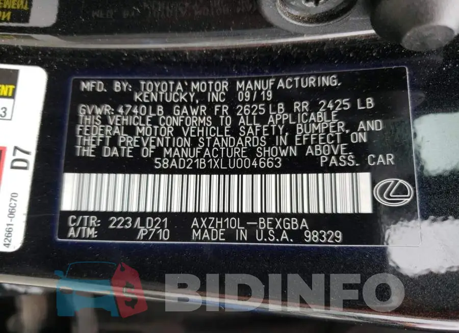 58AD21B1XLU004663 Photo# 12