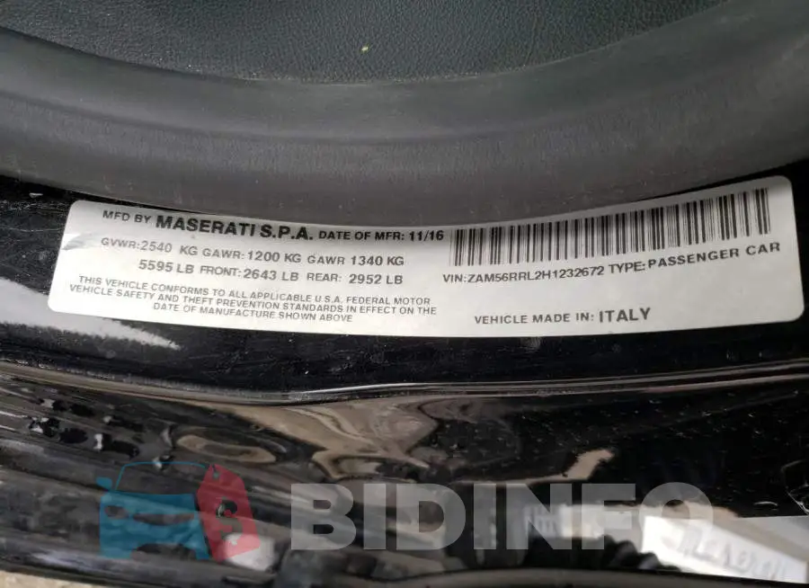 ZAM56RRL2H1232672 Photo# 12