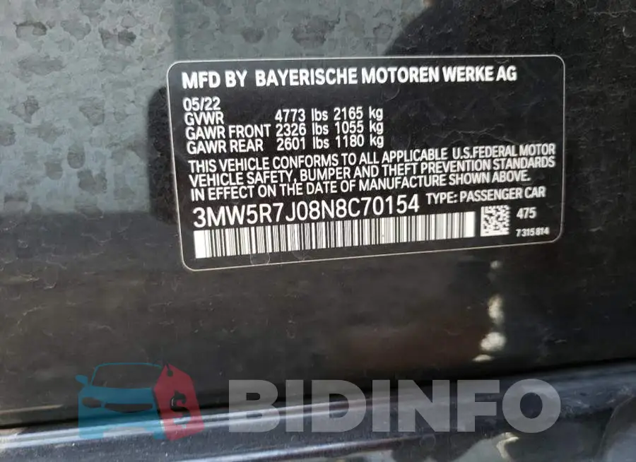 3MW5R7J08N8C70154 Photo# 12