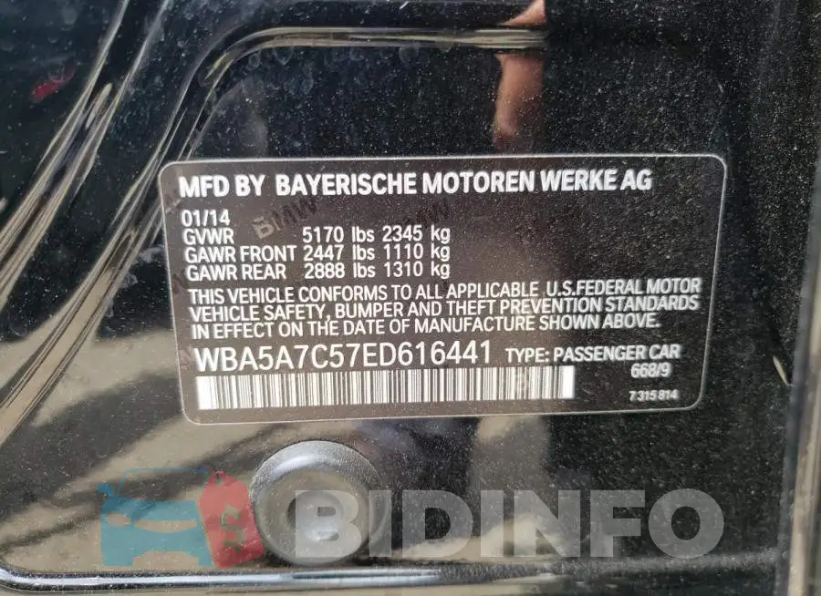 WBA5A7C57ED616441 Photo# 12