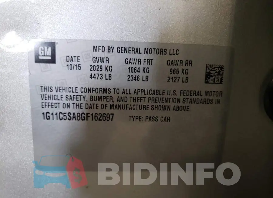 1G11C5SA8GF162697 Photo# 12