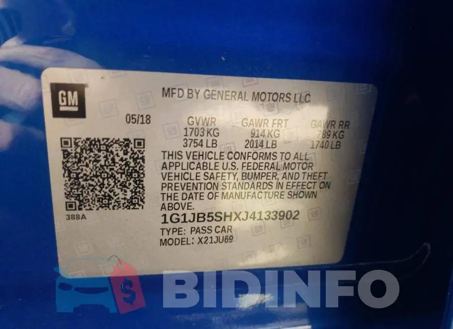 1G1JB5SHXJ4133902 Photo# 10