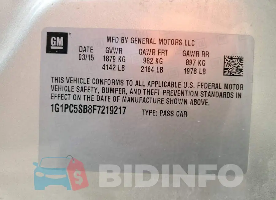 1G1PC5SB8F7219217 Photo# 12
