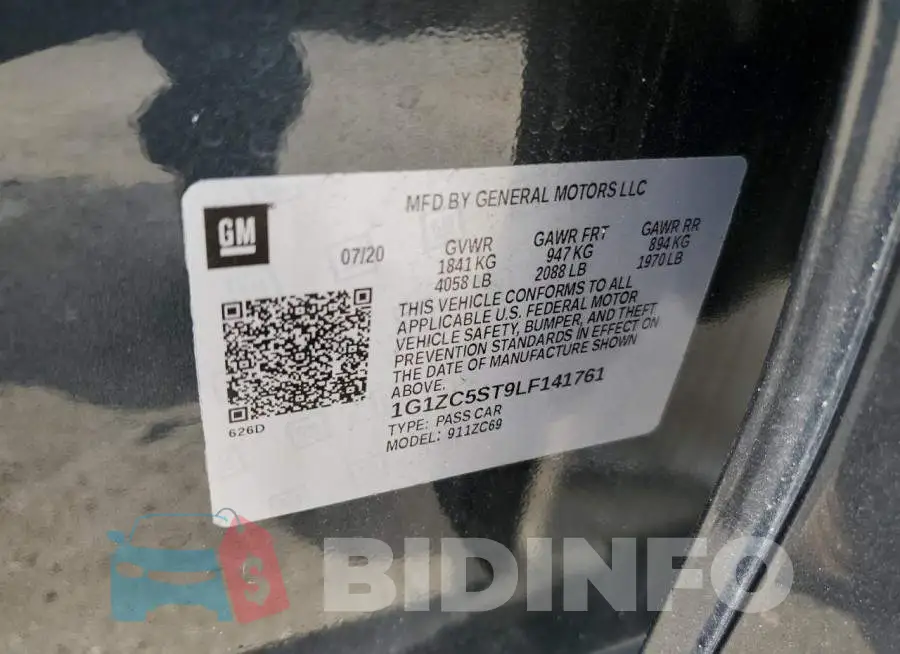 1G1ZC5ST9LF141761 Photo# 13