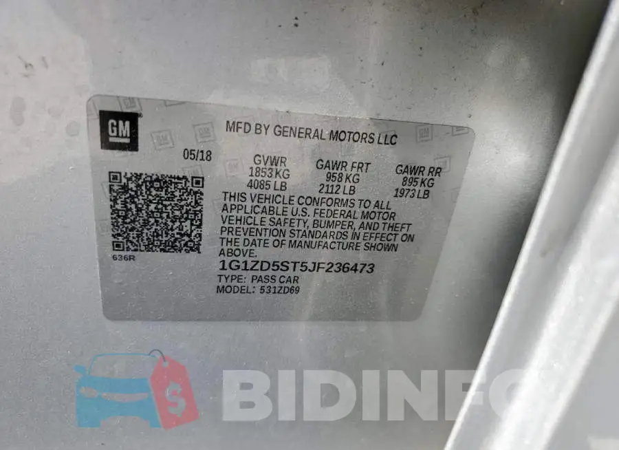 1G1ZD5ST5JF236473 Photo# 12