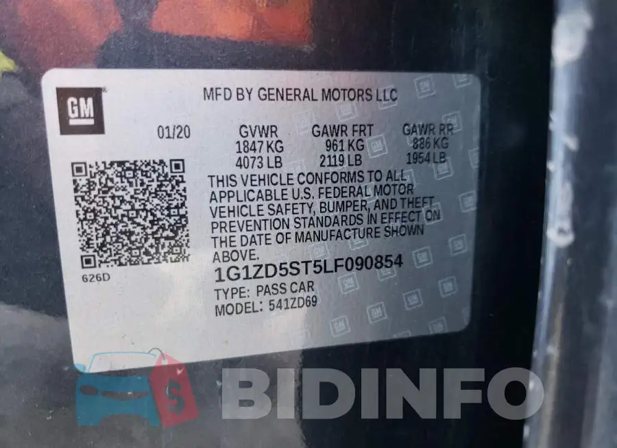 1G1ZD5ST5LF090854 Photo# 12