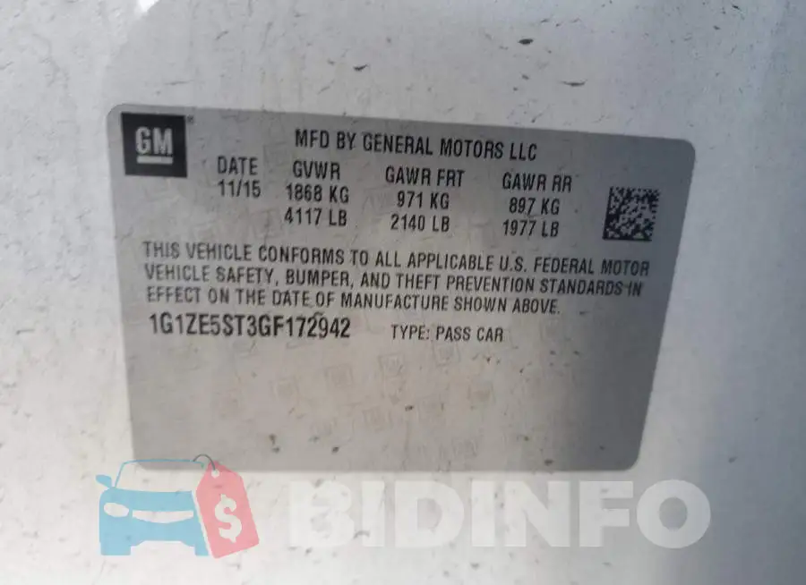 1G1ZE5ST3GF172942 Photo# 12