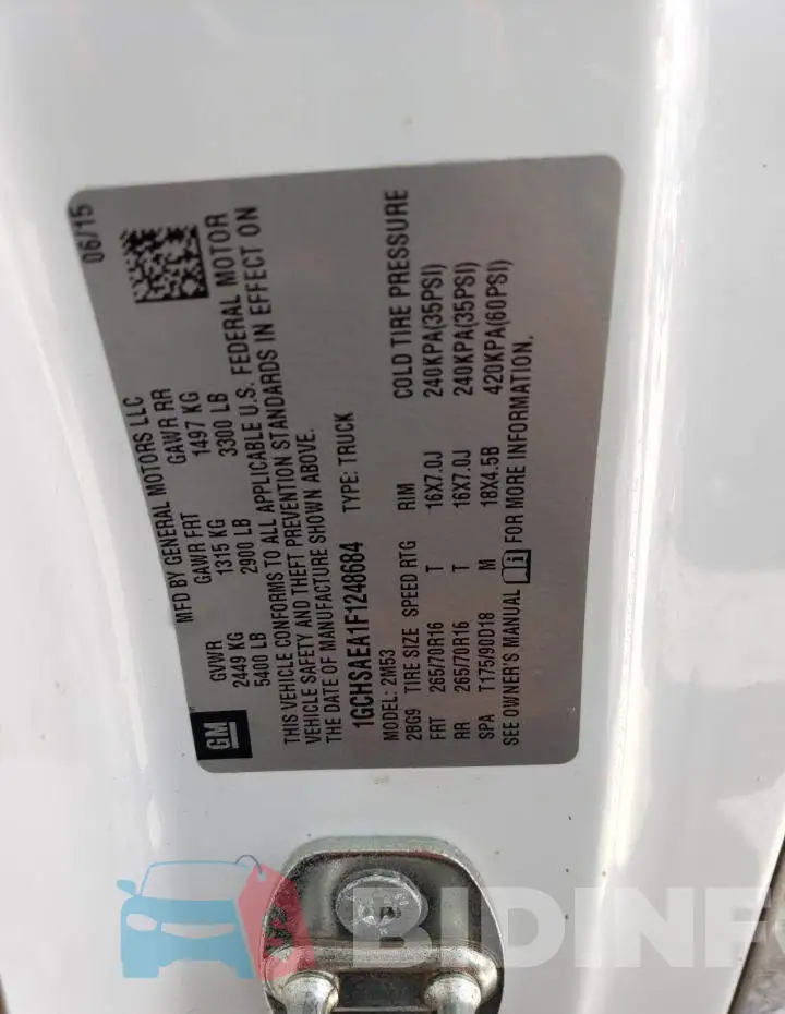1GCHSAEA1F1248684 Photo# 13