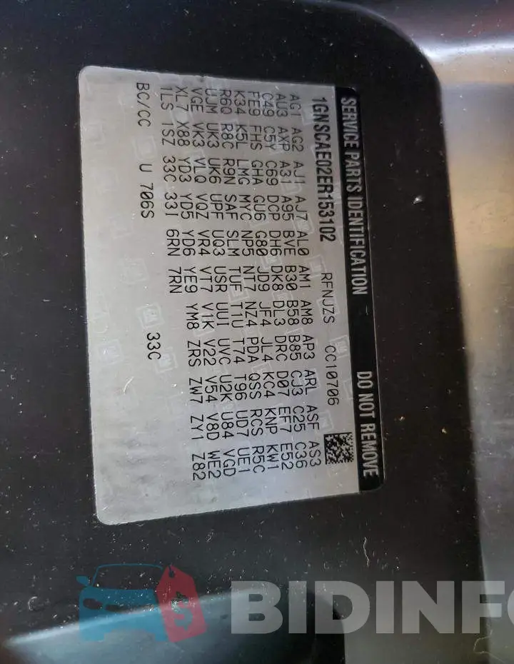 1GNSCAE02ER153102 Photo# 14