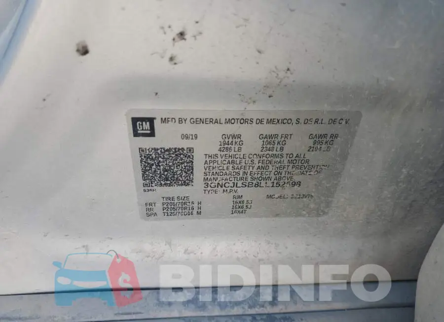3GNCJLSB8LL152598 Photo# 12