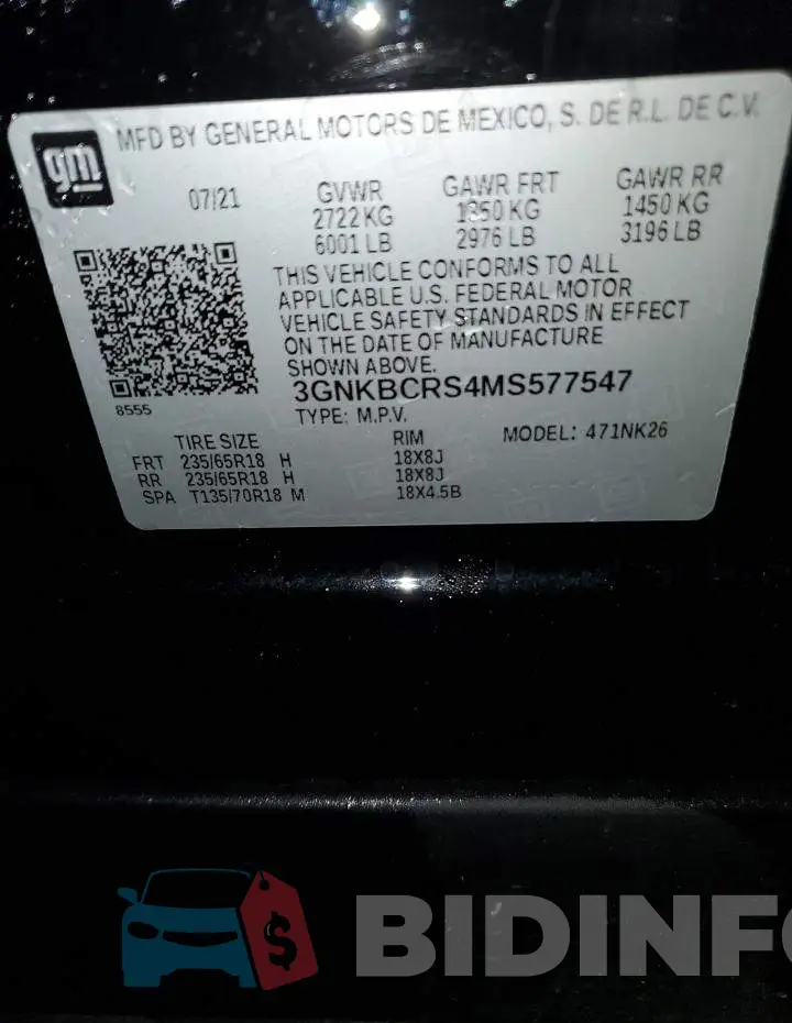 3GNKBCRS4MS577547 Photo# 13