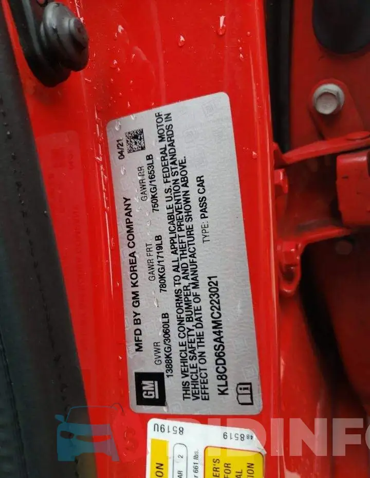 KL8CD6SA4MC223021 Photo# 12