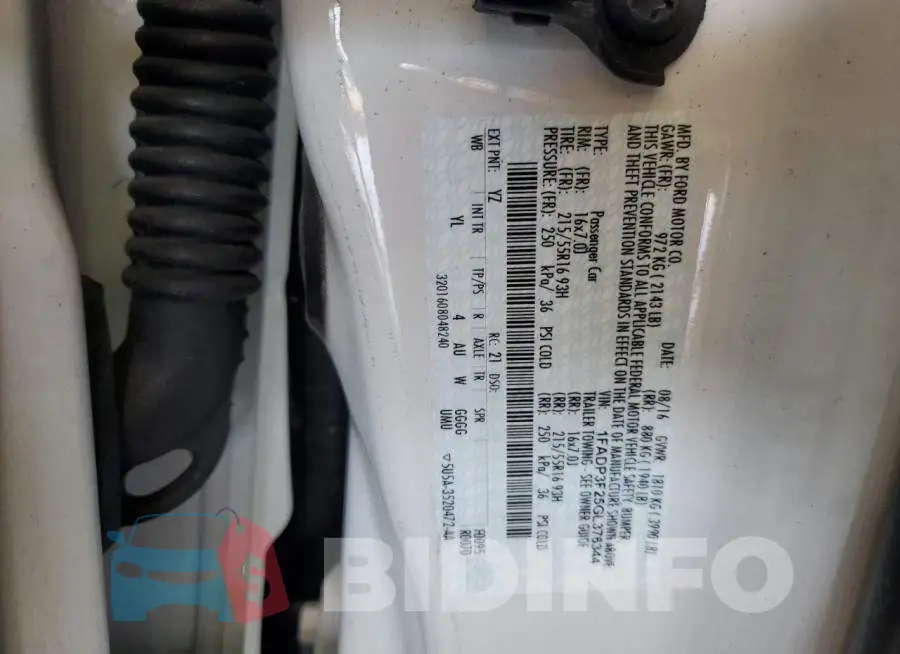 1FADP3F25GL376344 Photo# 12