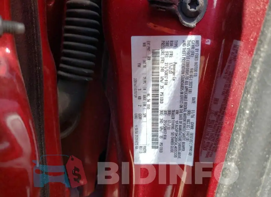 1FADP3K20GL405335 Photo# 13