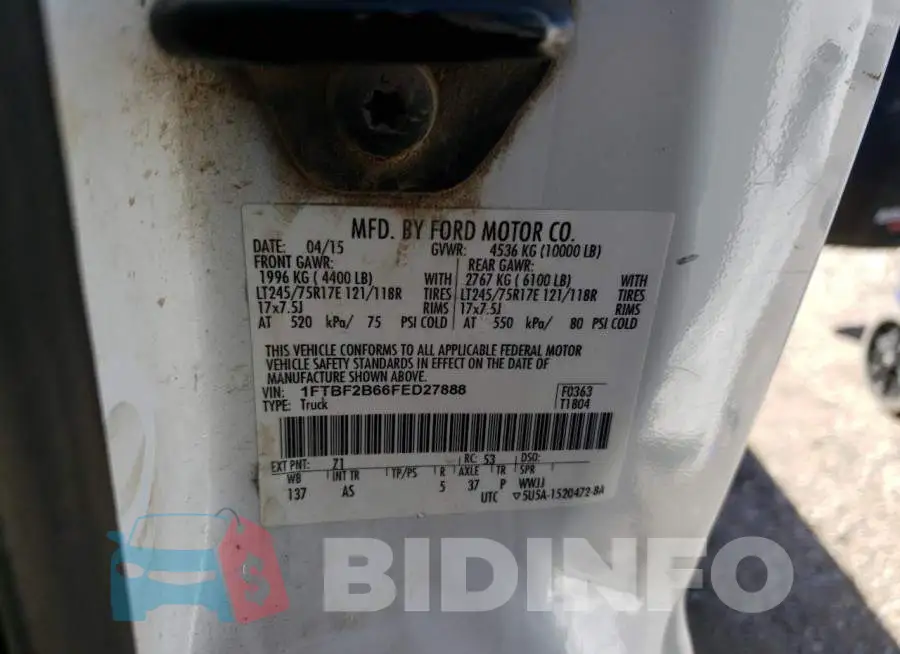 1FTBF2B66FED27888 Photo# 12
