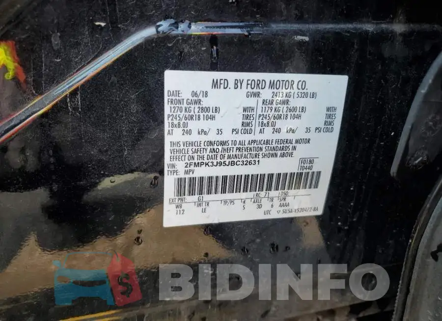 2FMPK3J95JBC32631 Photo# 13