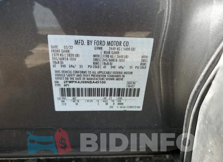 2FMPK4J99NBA45100 Photo# 13