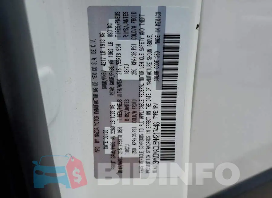 3MVDMACL5MM217448 Photo# 14