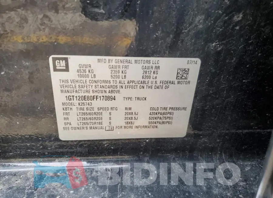 1GT120E80FF170894 Photo# 12