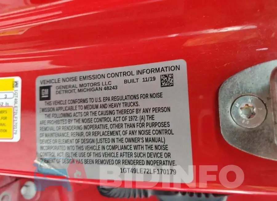 1GT49LE72LF170179 Photo# 12