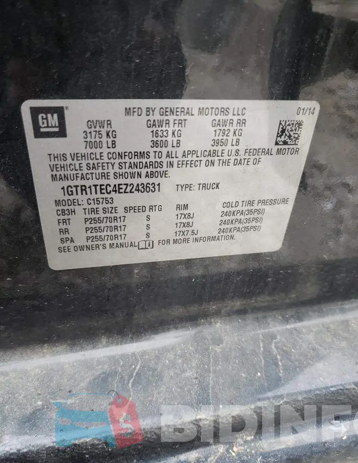 1GTR1TEC4EZ243631 Photo# 13