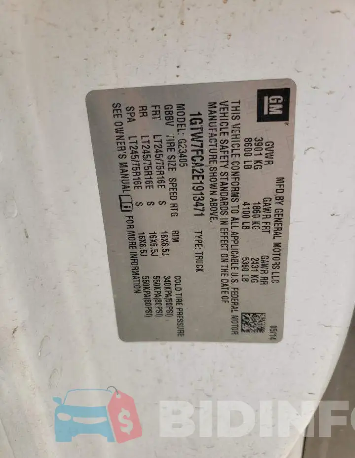 1GTW7FCA2E1913471 Photo# 13