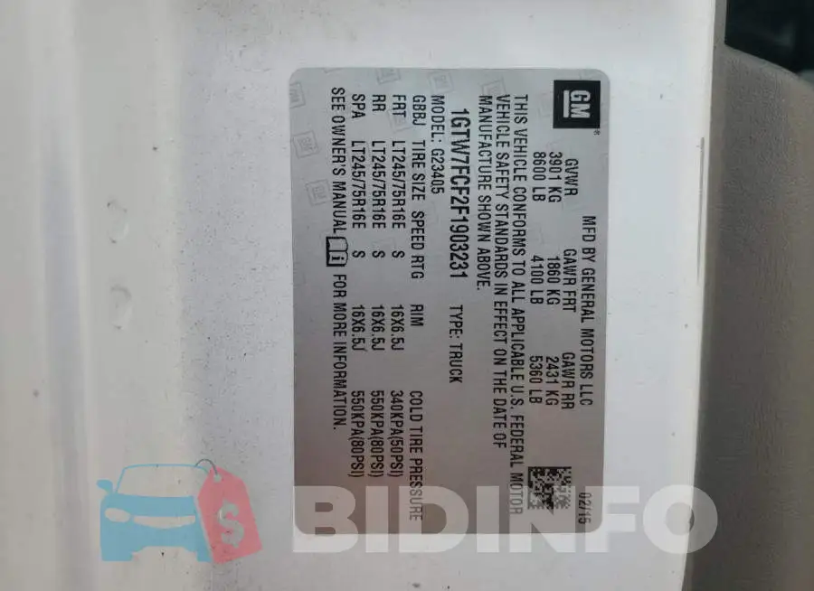 1GTW7FCF2F1903231 Photo# 13