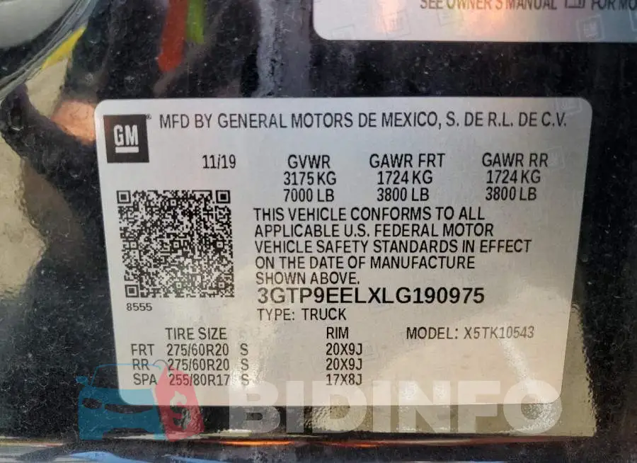 3GTP9EELXLG190975 Photo# 12