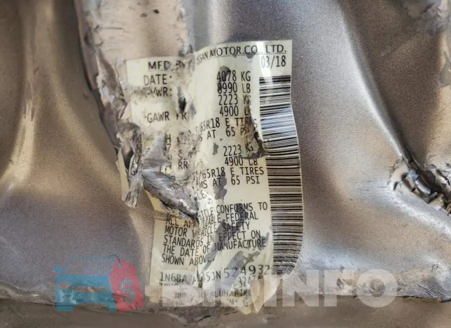 1N6BA1F45JN524932 Photo# 12